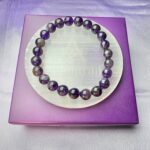 Amethyst bracelet + Selenite plate – The calm & clarity kit