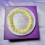 Yellow calcite bracelet + Selenite plate – The positivity & confidence kit