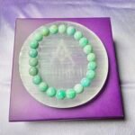 Amazonite bracelet + Selenite plate – The harmony & truth kit
