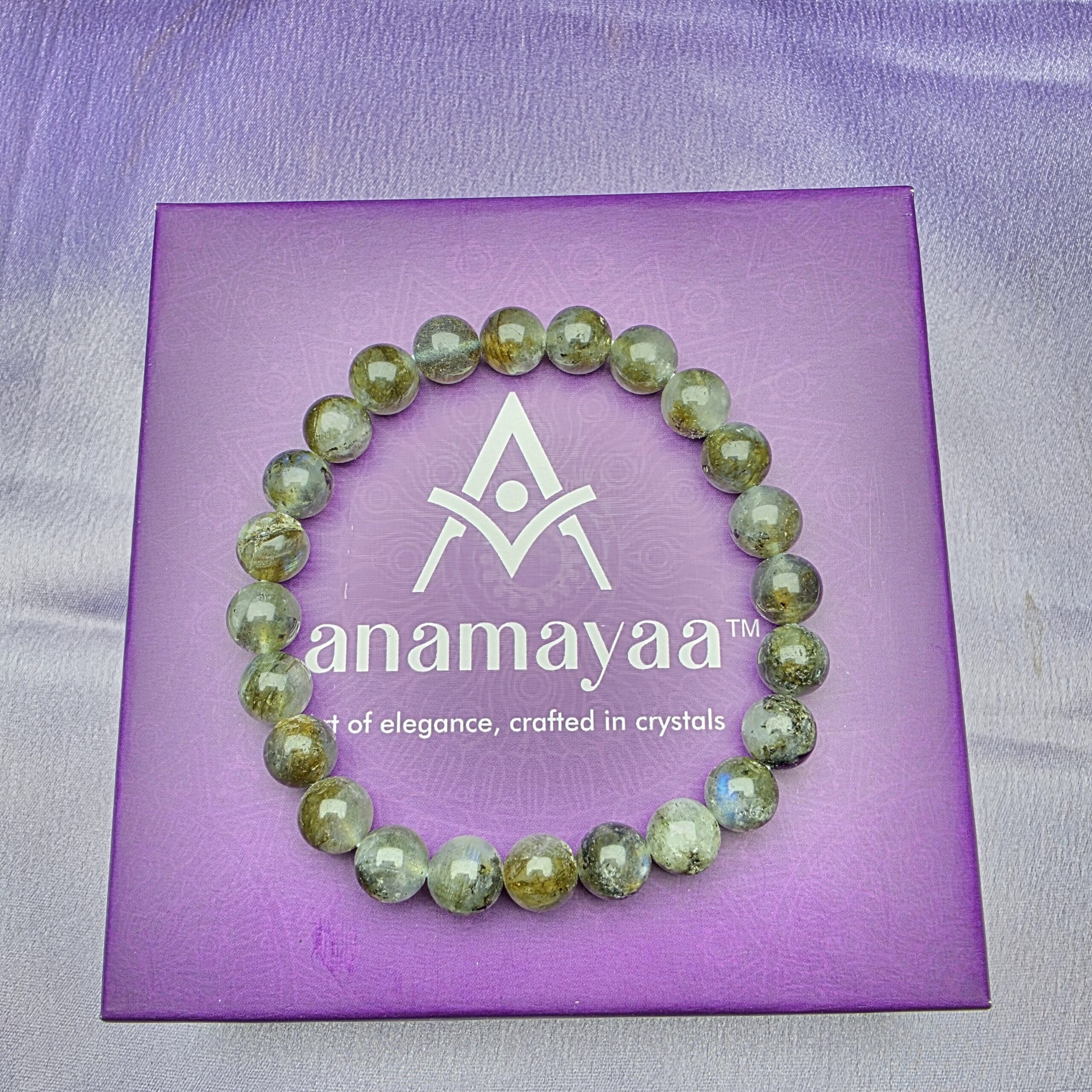 Labradorite bracelet + Selenite plate – The magic & protection kit - Image 2